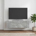 vidaXL Nástenná TV skrinka Nástenný Betónovo sivá 98 x 31 x 30 cm – Obrázok 4