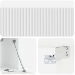 vidaXL Nástenná TV skrinka Biela s vysokým leskom 98 x 31 x 30 cm – Obrázok 9