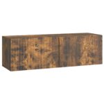 vidaXL Nástenná TV skrinka Dymový dub 98 x 31 x 30 cm Kompozitné drevo – Obrázok 2