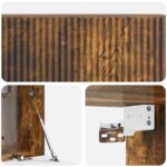 vidaXL Nástenná TV skrinka Dymový dub 98 x 31 x 30 cm Kompozitné drevo – Obrázok 9