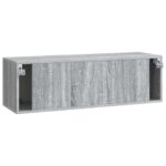 vidaXL Nástenná TV skrinka Nástenný Sivá sonoma 98 x 31 x 30 cm – Obrázok 8