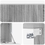 vidaXL Nástenná TV skrinka Nástenný Sivá sonoma 98 x 31 x 30 cm – Obrázok 9