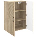 vidaXL Nástenná skrinka Dub sonoma 66 x 34,5 x 90 cm Kompozitné drevo – Obrázok 2
