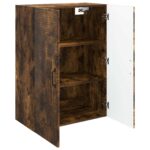 vidaXL Nástenná skrinka Dymový dub 66 x 34,5 x 90 cm Kompozitné drevo – Obrázok 2