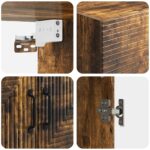 vidaXL Nástenná skrinka Dymový dub 66 x 34,5 x 90 cm Kompozitné drevo – Obrázok 6