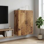 vidaXL Nástenná skrinka Staré drevo 66 x 34,5 x 90 cm Kompozitné drevo – Obrázok 8