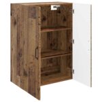 vidaXL Nástenná skrinka Staré drevo 66 x 34,5 x 90 cm Kompozitné drevo – Obrázok 2