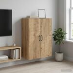 vidaXL Nástenná skrinka Dub artisan 66 x 34,5 x 90 cm Kompozitné drevo
