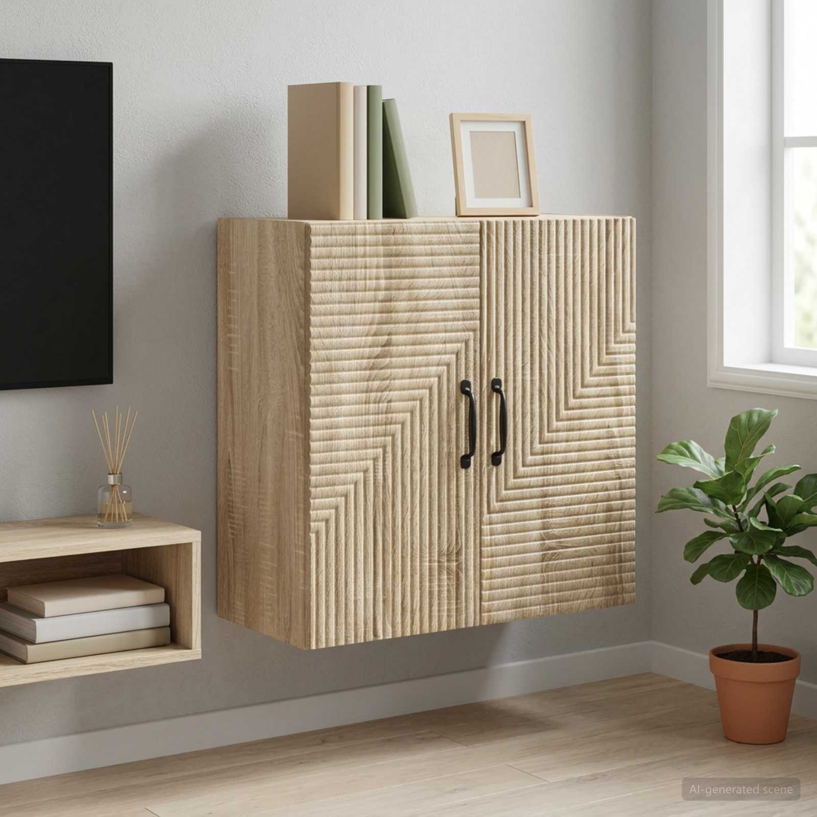 898577_1.jpg vidaXL Nástenná skrinka Dub sonoma 59 x 31 x 60 cm Kompozitné drevo – Obrázok 1