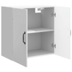 vidaXL Nástenná skrinka Biela s vysokým leskom 59 x 31 x 60 cm – Obrázok 2