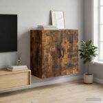 vidaXL Nástenná skrinka Dymový dub 59 x 31 x 60 cm Kompozitné drevo – Obrázok 8