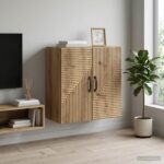 vidaXL Nástenná skrinka Dub artisan 59 x 31 x 60 cm Kompozitné drevo – Obrázok 9