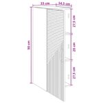 vidaXL Nástenná skrinka Dymový dub 33 x 34,5 x 90 cm Kompozitné drevo – Obrázok 8