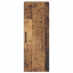 vidaXL Nástenná skrinka Staré drevo 33 x 34,5 x 90 cm Kompozitné drevo – Obrázok 3