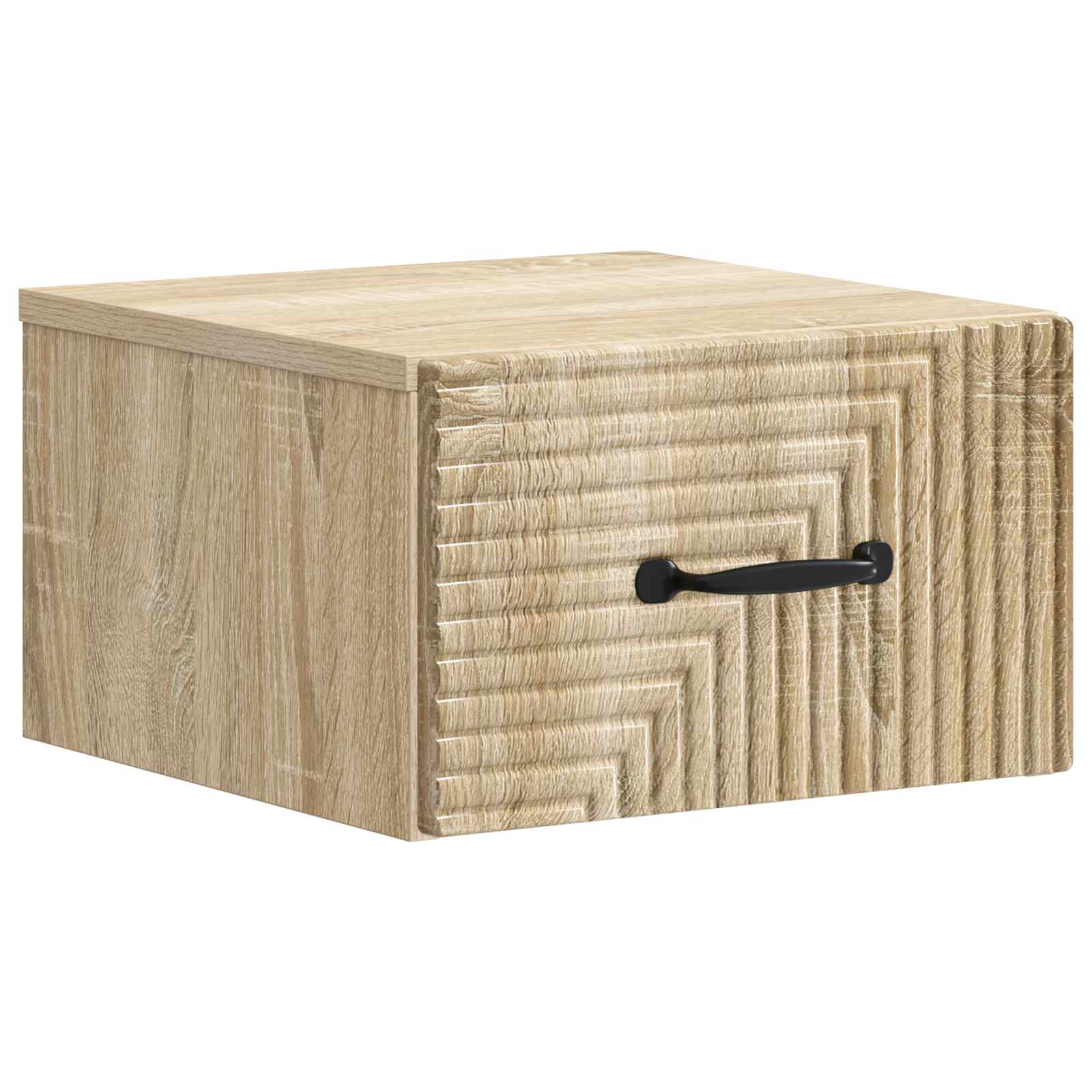 898599_1.jpg vidaXL Nástenná nočná skrinka so zásuvkou Dub sonoma 34,5 x 33 x 20 cm – Obrázok 1