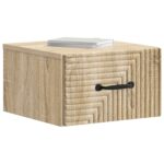 vidaXL Nástenná nočná skrinka so zásuvkou Dub sonoma 34,5 x 33 x 20 cm – Obrázok 2