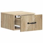 vidaXL Nástenná nočná skrinka so zásuvkou Dub sonoma 34,5 x 33 x 20 cm – Obrázok 3