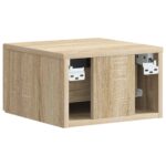 vidaXL Nástenná nočná skrinka so zásuvkou Dub sonoma 34,5 x 33 x 20 cm – Obrázok 6