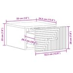vidaXL Nástenná nočná skrinka so zásuvkou Dub sonoma 34,5 x 33 x 20 cm – Obrázok 9
