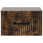 vidaXL Nástenná nočná skrinka so zásuvkou Dymový dub 34,5 x 33 x 20 cm – Obrázok 4