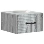 vidaXL Nástenná nočná skrinka 2 pcs Sivá sonoma 34,5 x 33 x 20 cm – Obrázok 2