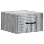 vidaXL Nástenná nočná skrinka 2 pcs Sivá sonoma 34,5 x 33 x 20 cm – Obrázok 3