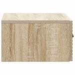 vidaXL Nástenná nočná skrinka so zásuvkou Dub sonoma 49 x 34,5 x 20 cm – Obrázok 5
