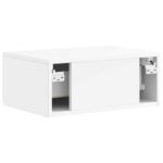 vidaXL Nástenná nočná skrinka Biela s vysokým leskom 49 x 34,5 x 20 cm – Obrázok 6