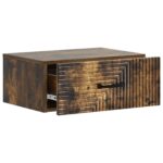 vidaXL Nástenná nočná skrinka so zásuvkou Dymový dub 49 x 34,5 x 20 cm – Obrázok 3