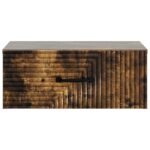 vidaXL Nástenná nočná skrinka so zásuvkou Dymový dub 49 x 34,5 x 20 cm – Obrázok 4