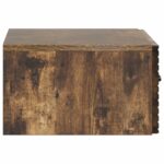 vidaXL Nástenná nočná skrinka so zásuvkou Dymový dub 49 x 34,5 x 20 cm – Obrázok 5