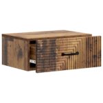 vidaXL Nástenná nočná skrinka Nástenný Staré drevo 49 x 34,5 x 20 cm – Obrázok 3