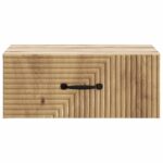 vidaXL Nástenná nočná skrinka Nástenný Dub artisan 49 x 34,5 x 20 cm – Obrázok 4
