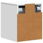 vidaXL Nástenná nočná skrinka Nástenný 2 pcs Biela 34,5 x 33 x 40 cm – Obrázok 7
