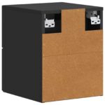 vidaXL Nástenná nočná skrinka so zásuvkou Čierna 34,5 x 33 x 40 cm – Obrázok 6