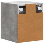vidaXL Nástenná nočná skrinka 2 pcs Betónovo sivá 34,5 x 33 x 40 cm – Obrázok 7