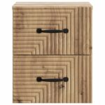 vidaXL Nástenná nočná skrinka 2 pcs Dub artisan 34,5 x 33 x 40 cm – Obrázok 5