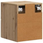 vidaXL Nástenná nočná skrinka 2 pcs Dub artisan 34,5 x 33 x 40 cm – Obrázok 7