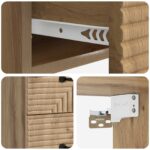 vidaXL Nástenná nočná skrinka 2 pcs Dub artisan 34,5 x 33 x 40 cm – Obrázok 8