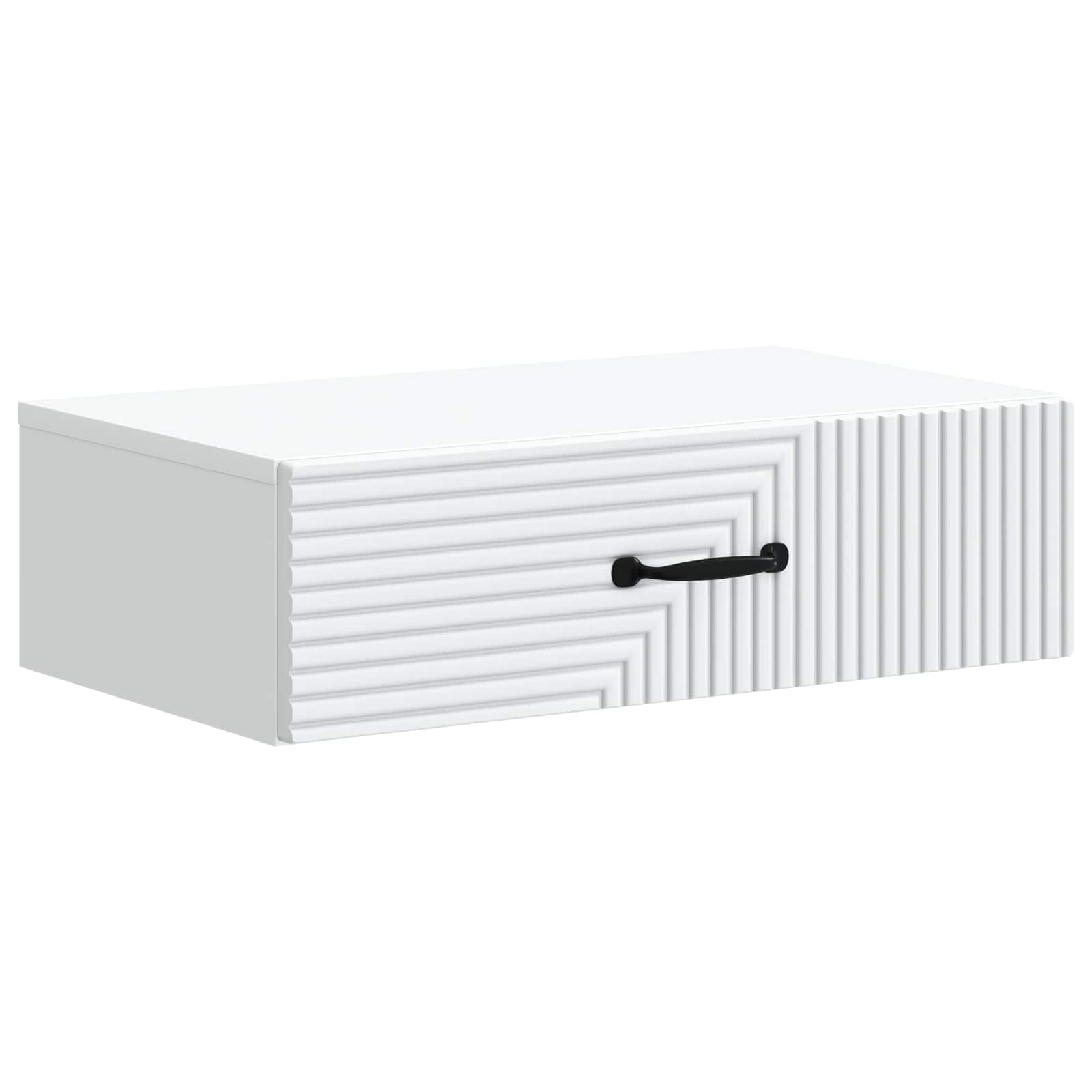 898655_1.jpg vidaXL Nástenný bočný stôl Biela 59 x 34,5 x 17 cm Kompozitné drevo – Obrázok 1