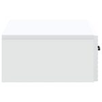 vidaXL Nástenný bočný stôl Biela 59 x 34,5 x 17 cm Kompozitné drevo – Obrázok 5