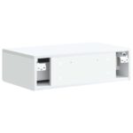 vidaXL Nástenný bočný stôl Biela 59 x 34,5 x 17 cm Kompozitné drevo – Obrázok 6