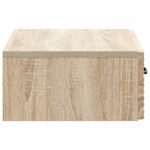 vidaXL Nástenný bočný stôl Dub sonoma 59 x 34,5 x 17 cm – Obrázok 5