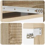 vidaXL Nástenný bočný stôl Dub sonoma 59 x 34,5 x 17 cm – Obrázok 7
