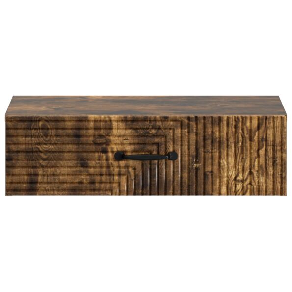 vidaXL Nástenný bočný stôl Dymový dub 59 x 34,5 x 17 cm – Obrázok 4