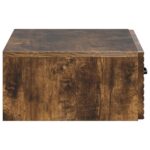 vidaXL Nástenný bočný stôl Dymový dub 59 x 34,5 x 17 cm – Obrázok 5
