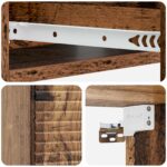 vidaXL Nástenný bočný stôl Staré drevo 59 x 34,5 x 17 cm – Obrázok 7
