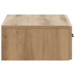 vidaXL Nástenný bočný stôl Dub artisan 59 x 34,5 x 17 cm – Obrázok 5