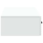 vidaXL Nástenný bočný stôl Biela 87,5 x 34,5 x 17 cm Kompozitné drevo – Obrázok 5