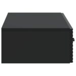 vidaXL Nástenný bočný stôl Čierna 87,5 x 34,5 x 17 cm Kompozitné drevo – Obrázok 5